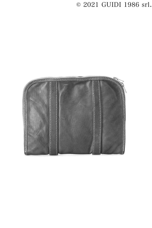 GB0002 - Medium Flat Leather Clutch - Guidi