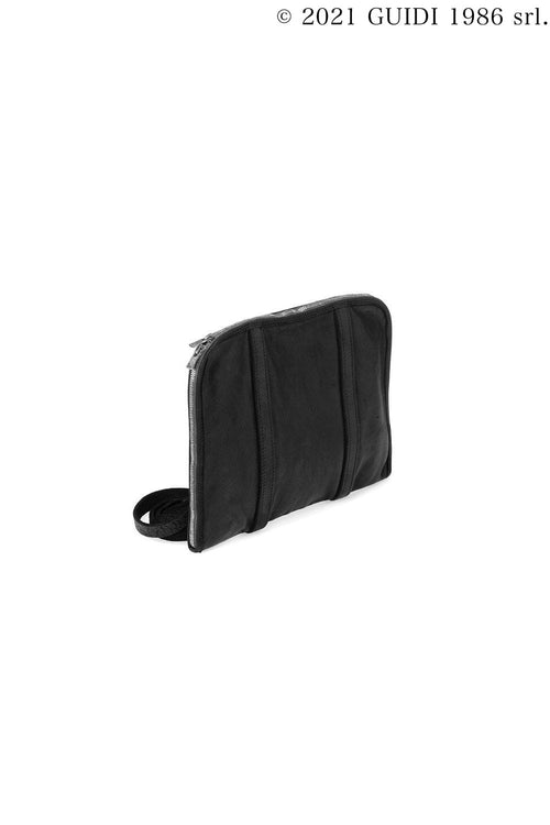 GB0006 - Flat Leather Shoulder Strap Purse - Guidi