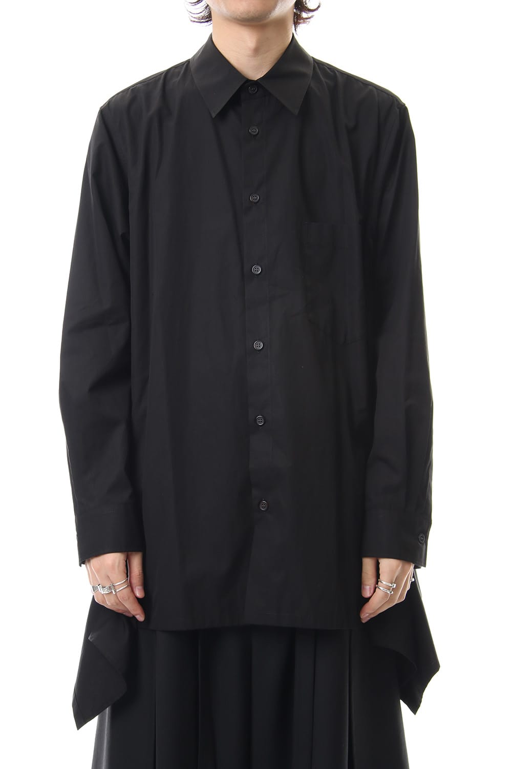 GC-B03-001-black | Armpit Fluttering shirt Black | Ground Y