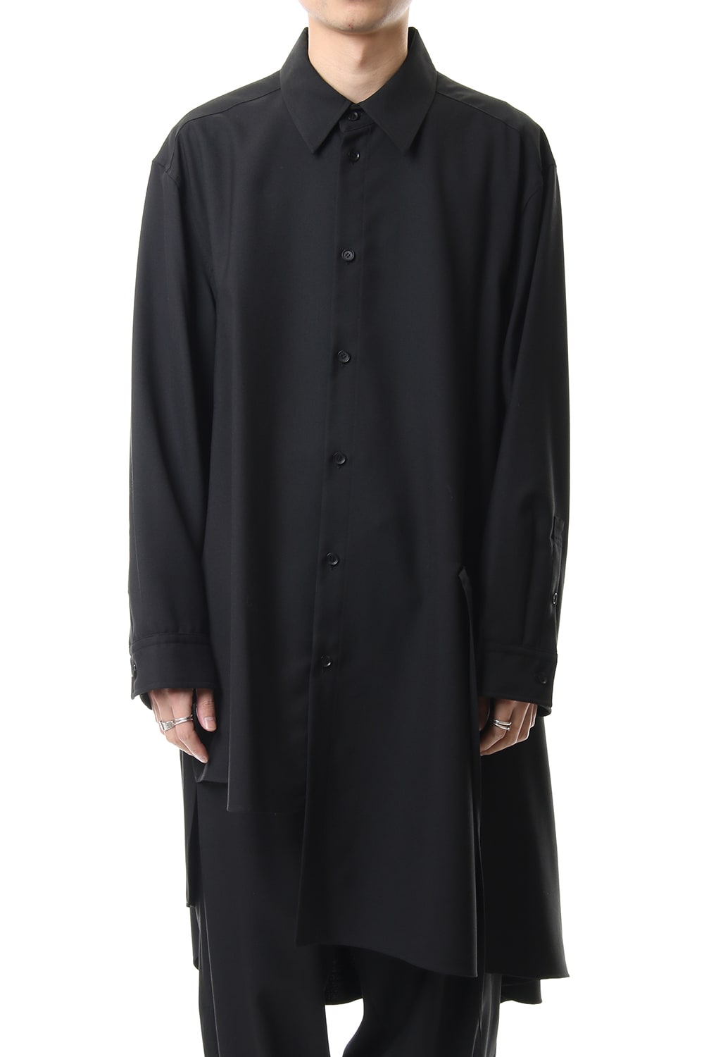 Ground Y Gather Drape Shirt