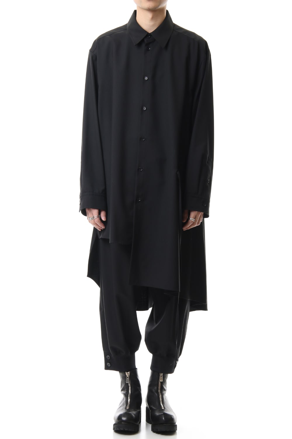 Ground Y Gather Drape Shirt