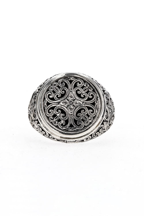 GR13 - Mediterranean Round Shape Ring - Gerochristo