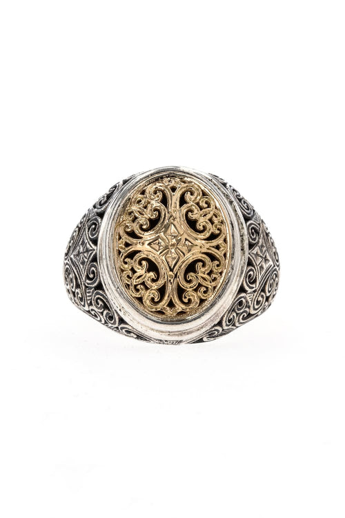 GR19 - Mediterranean Oval Shape Ring - Gerochristo