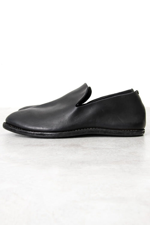 Leather Slip on - Black - Guidi