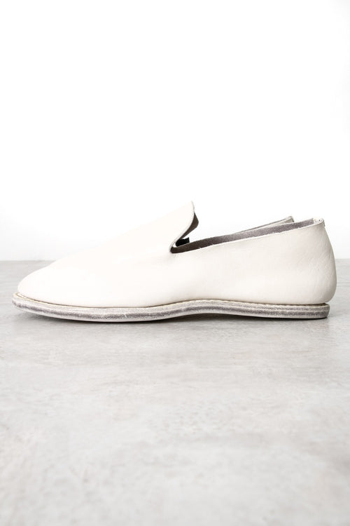 Leather Slip on - Dirty White - Guidi