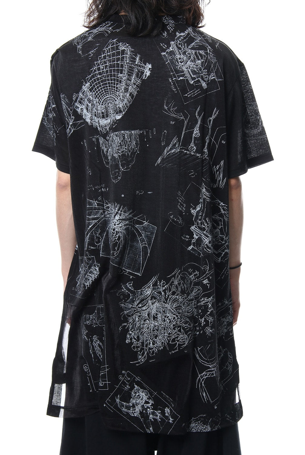 GW-T34-024 | Uneven short sleeve Cut-Sew Ghost In The Shell 