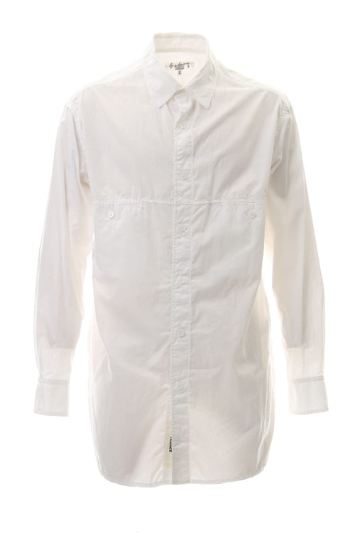 Front Switching Broad cloth Blouse - Yohji Yamamoto