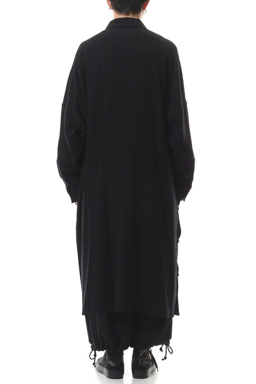 Wrap Front Stand Collar Blouse - Yohji Yamamoto