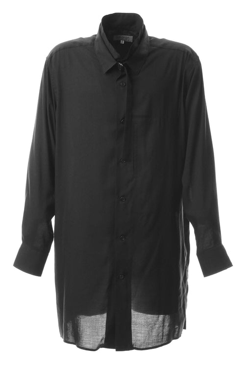 Tape Collar Detachment Blouse - Yohji Yamamoto