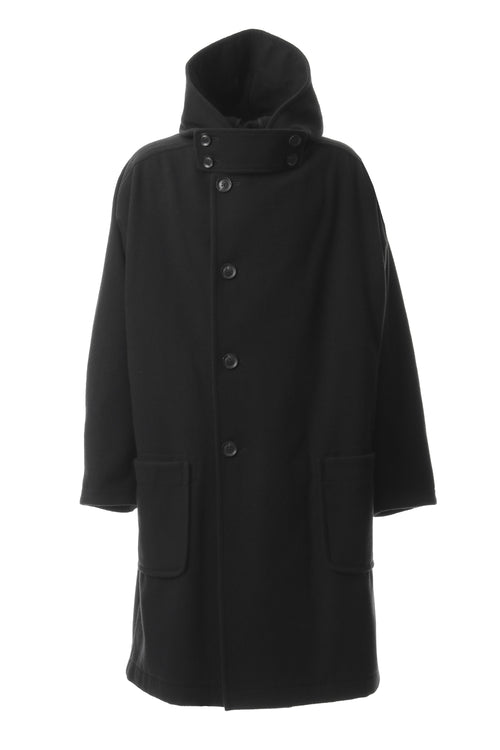 4B Double Double Hooded Coat - Yohji Yamamoto - ヨウジヤマモト