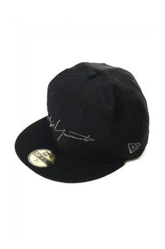 NEW ERA 59FIFTY YY Logo Gabardine Black x Gray - Yohji Yamamoto