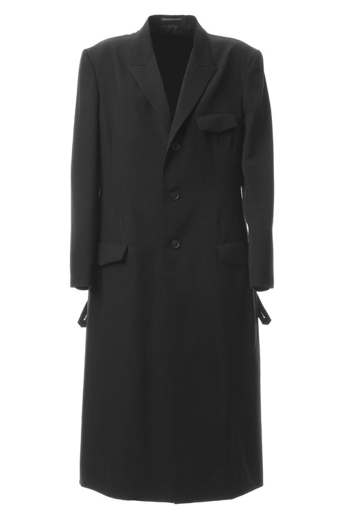 Wrinkled Gabardine  3B Peaked lapel Jacket - Yohji Yamamoto