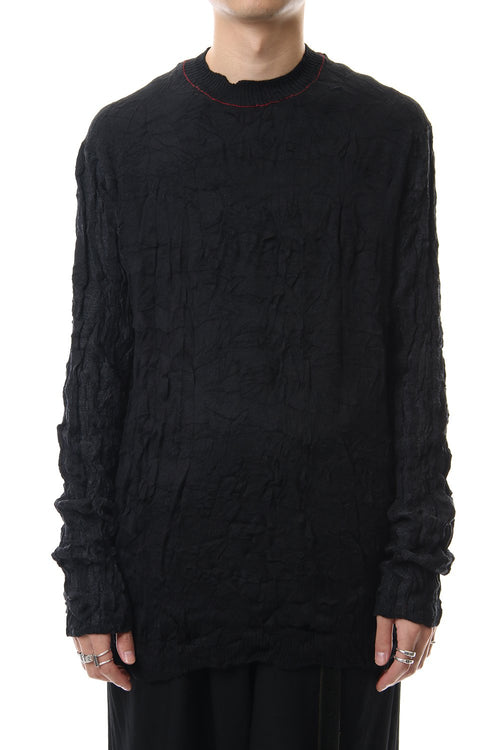 10G Plating Wrinkle processing Pullover knit - Yohji Yamamoto - ヨウジヤマモト