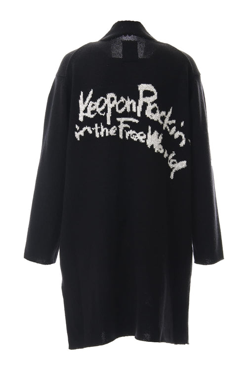 Message 5G Knit Cardigan - Yohji Yamamoto - ヨウジヤマモト