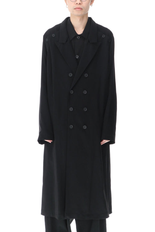 Double Parts Button closure Raglan dress - Yohji Yamamoto