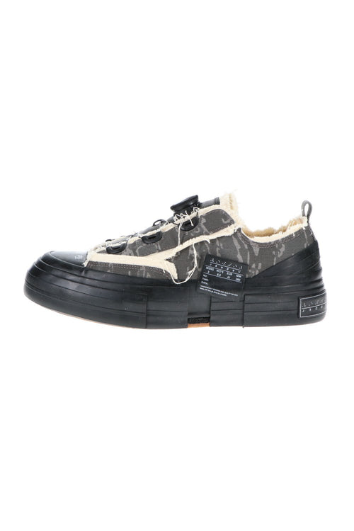 Yohji Yamamoto × VESSEL  Cotton canvas Low top Sneaker Tiger Camo - Yohji Yamamoto