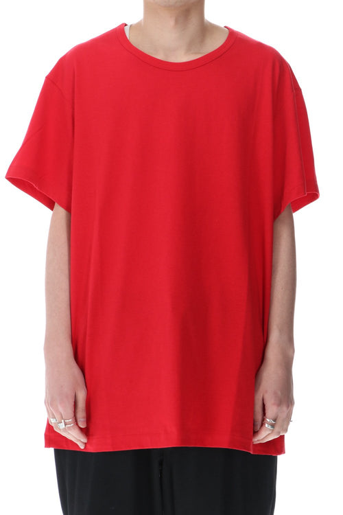 Round neck Half sleeve T-Shirt Red - Yohji Yamamoto