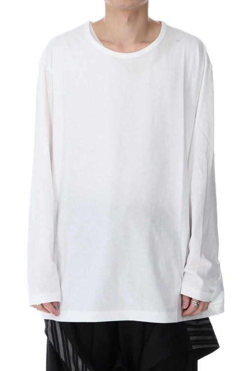 Round neck Long sleeve T-Shirt Off white - Yohji Yamamoto