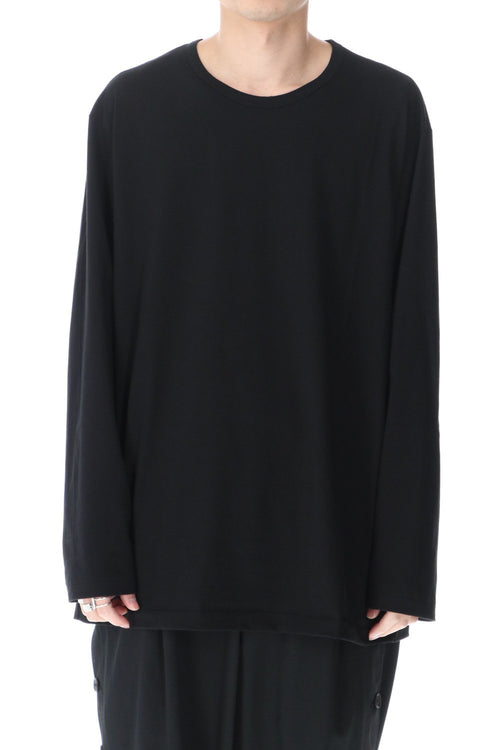 Round neck Long sleeve T-Shirt Black - Yohji Yamamoto