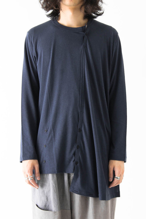 Oblique Panel Long Sleeve - Yohji Yamamoto - ヨウジヤマモト