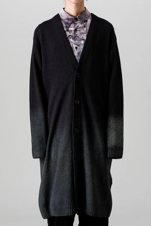 抜染ロングカーディガン - Yohji Yamamoto