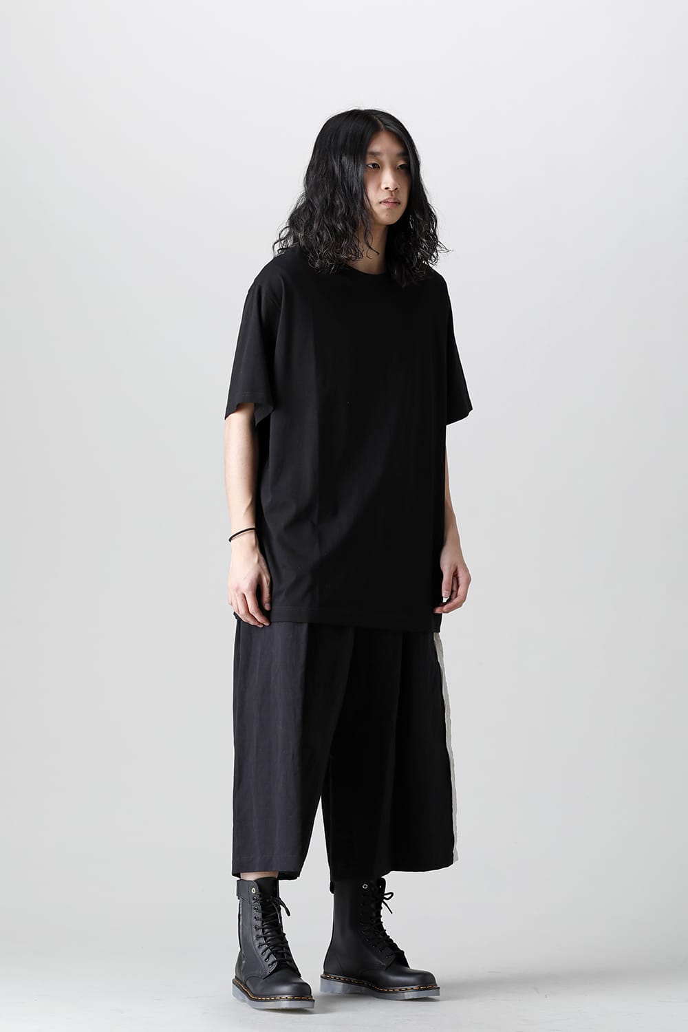 HG-T02-070-Black | 丸首 半袖Tシャツ ブラック | Yohji Yamamoto ...