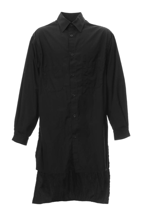 Ring sewing Washed Long Back Body Blouse - Yohji Yamamoto