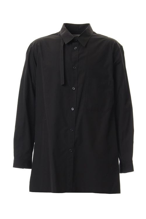 100/2 Broad Long tub shirt Black - Yohji Yamamoto - ヨウジヤマモト