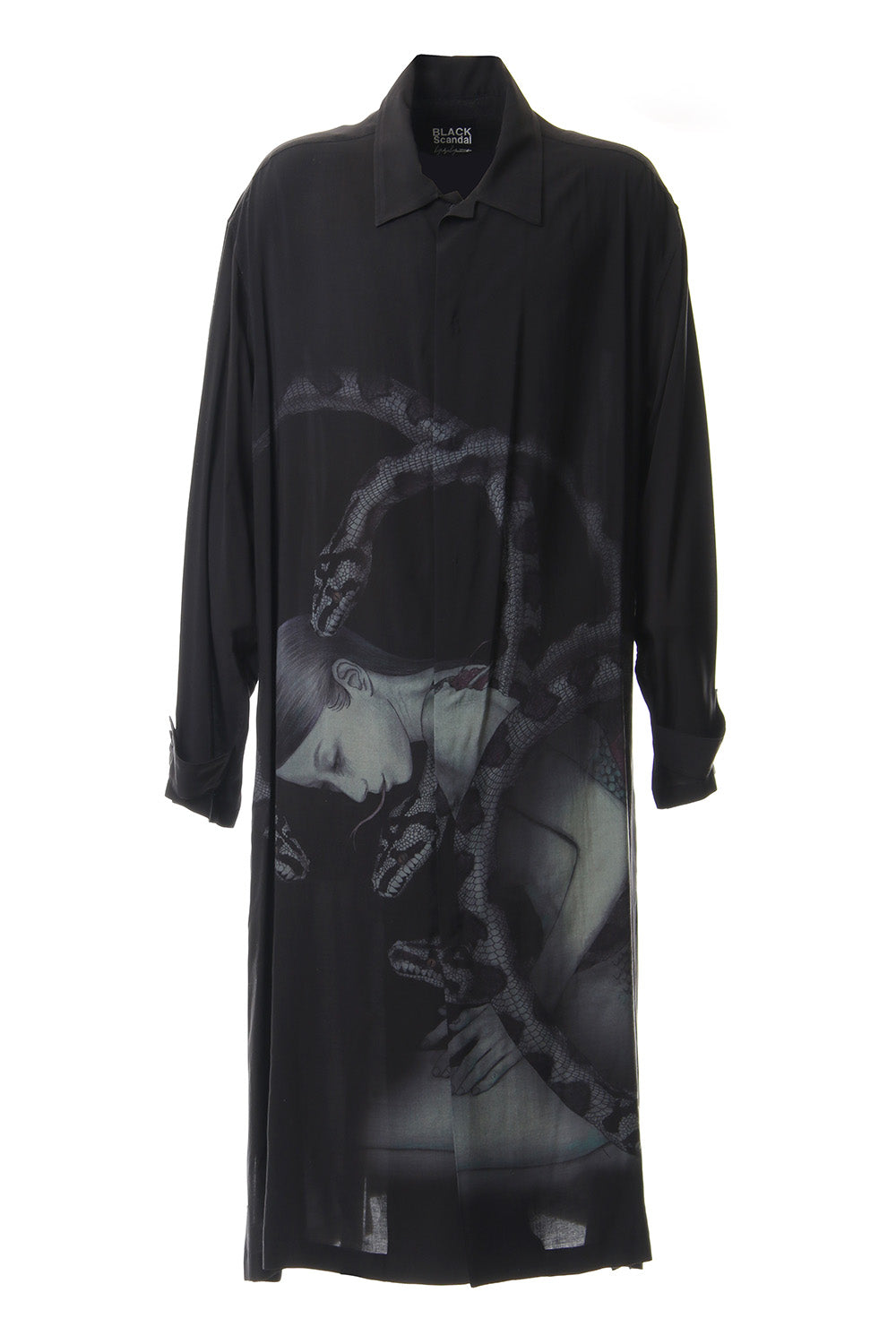 hn-b47-237 | Snake woman Print Shirt coat | Yohji Yamamoto | 通販 