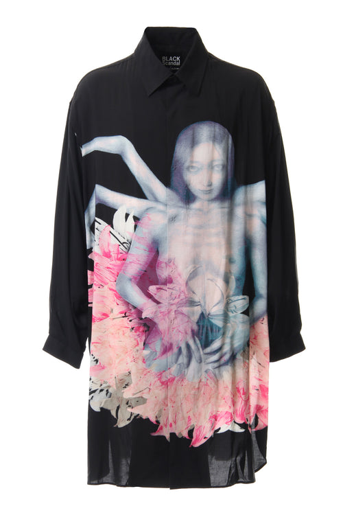 Big print before blouse - Yohji Yamamoto - ヨウジヤマモト