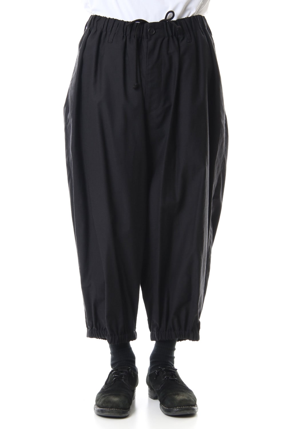 hn-p32-013 | Cotton twill Gather pants | Yohji Yamamoto | 通販