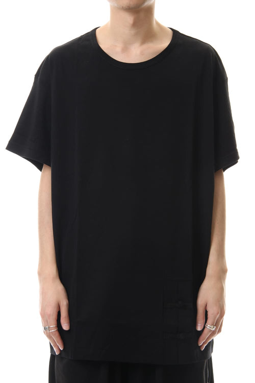 Diorama smooth China button Round neck T-shirt - Yohji Yamamoto