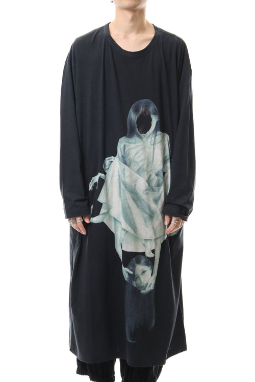 UCHIDA Print Long sleeve Round neck T-shirt - Yohji Yamamoto