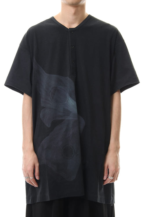 UCHIDA Print Henty neck Short sleeve T-Shirt - Yohji Yamamoto