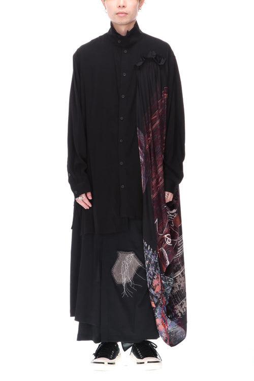 K-Stand Drape Blouse - Yohji Yamamoto