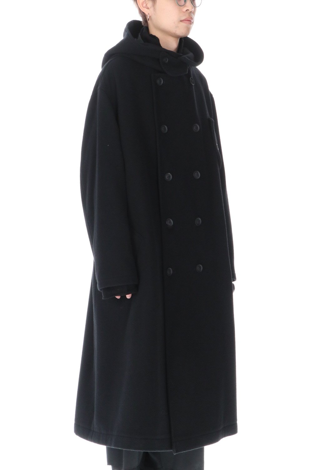 k-5bw-hooded-coat | K-5BW フーデッド コート | Yohji Yamamoto 