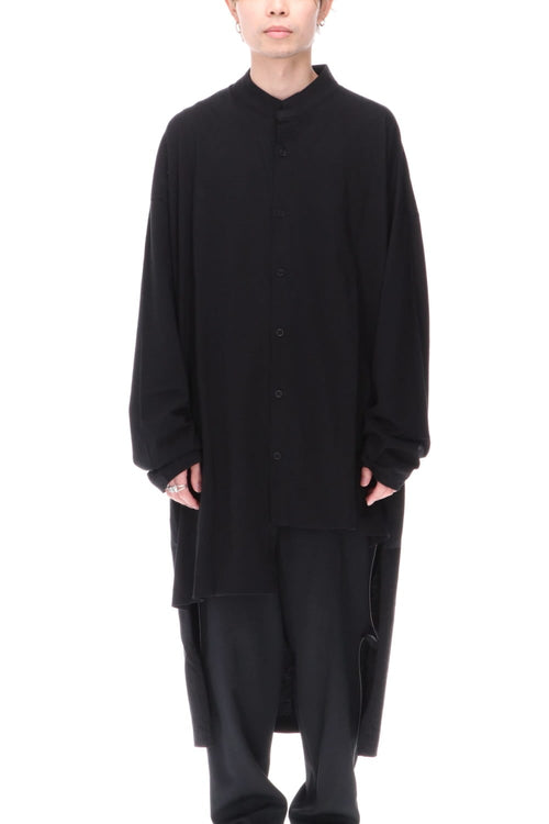 Asymmetry Message Print Cardigan - Yohji Yamamoto