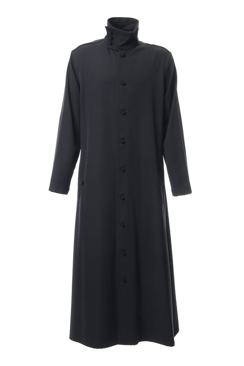 N-Stand hem slit long dress shirt - Yohji Yamamoto - ヨウジヤマモト