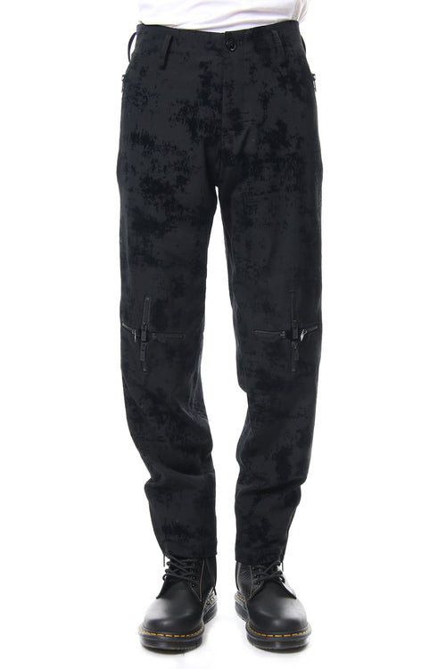 Knee Cross Fastener Pants - Yohji Yamamoto - ヨウジヤマモト