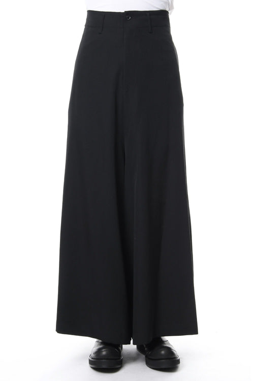 Flare Pants Wrinkled Gabrdine - Yohji Yamamoto