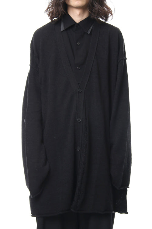 Damage Knit Design Cardigan - Yohji Yamamoto