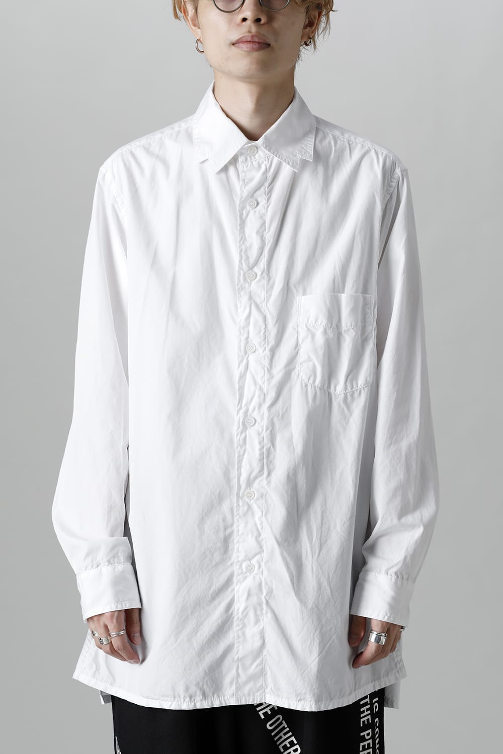 HX-B45-005 | 2枚衿風 環縫いシャツ | Yohji Yamamoto | 通販