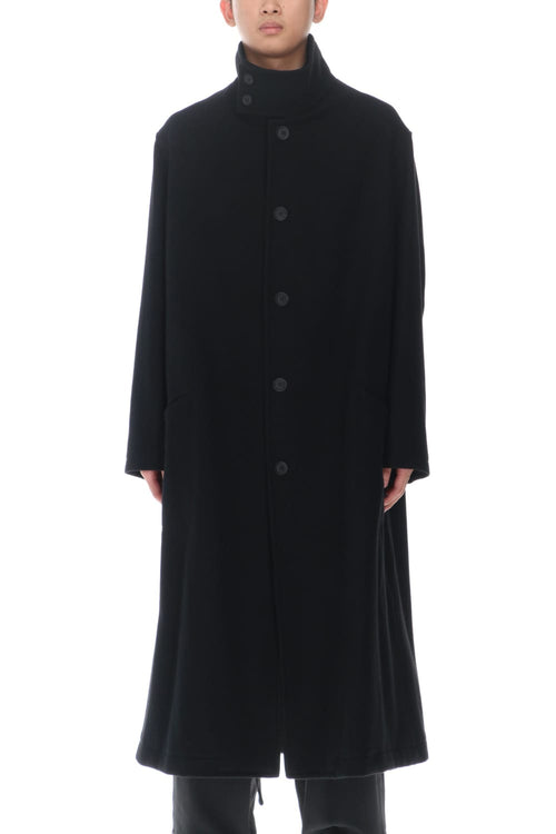 Stand Wool flannel Coat - Yohji Yamamoto