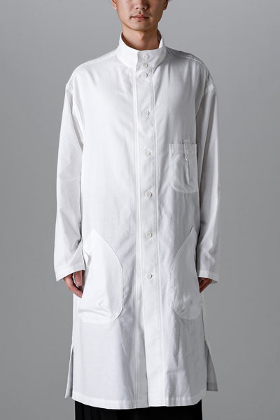 Shirt Coat Front Margin  White - Yohji Yamamoto