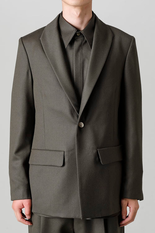 Modified Shawl Collar Jacket - IRENISA