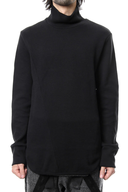 Double Face Shift Turtle neck L/S RB-013 Black - RIPVANWINKLE - リップヴァンウィンクル