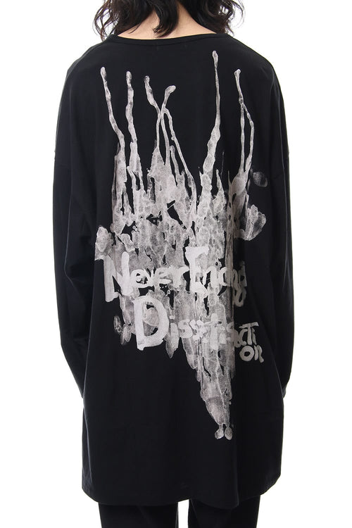 Crew Neck Oversized Long Sleeve T-shirt A - Yohji Yamamoto - ヨウジヤマモト