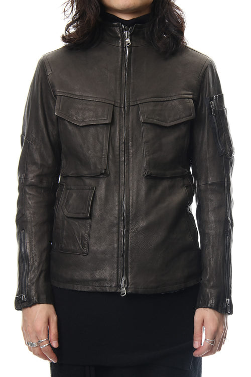 Leather Blouson - The Viridi-anne