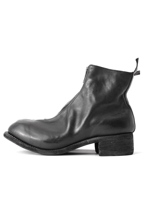 Front Zip Boots  - Horse Full Grain Leather - Guidi