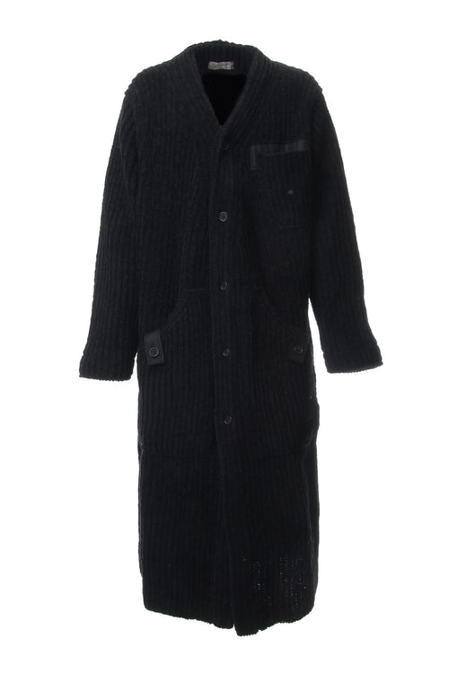 Chenille knit V Cardigan - Yohji Yamamoto